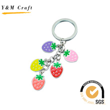 Keycain émail doux coloré, Keychain de fraise (Y03900)